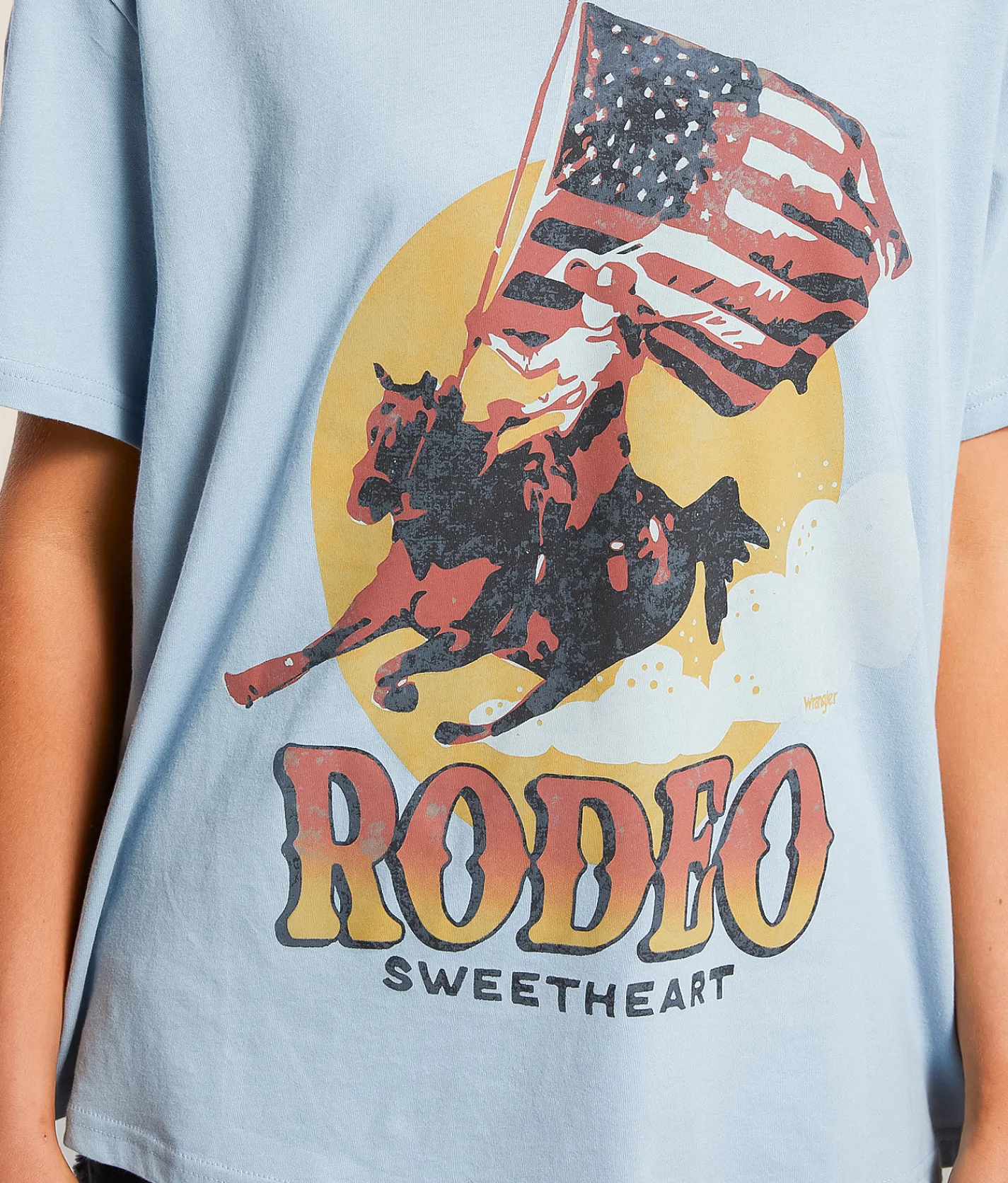 Tops | Wrangler® Rodeo Sweetheart T-Shirt Blue Fog