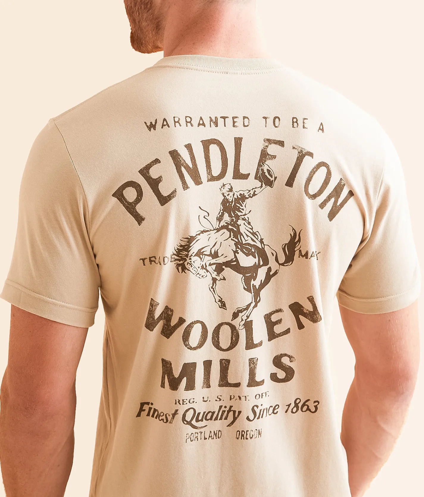 Pendleton Rodeo T-Shirt Tan Hot