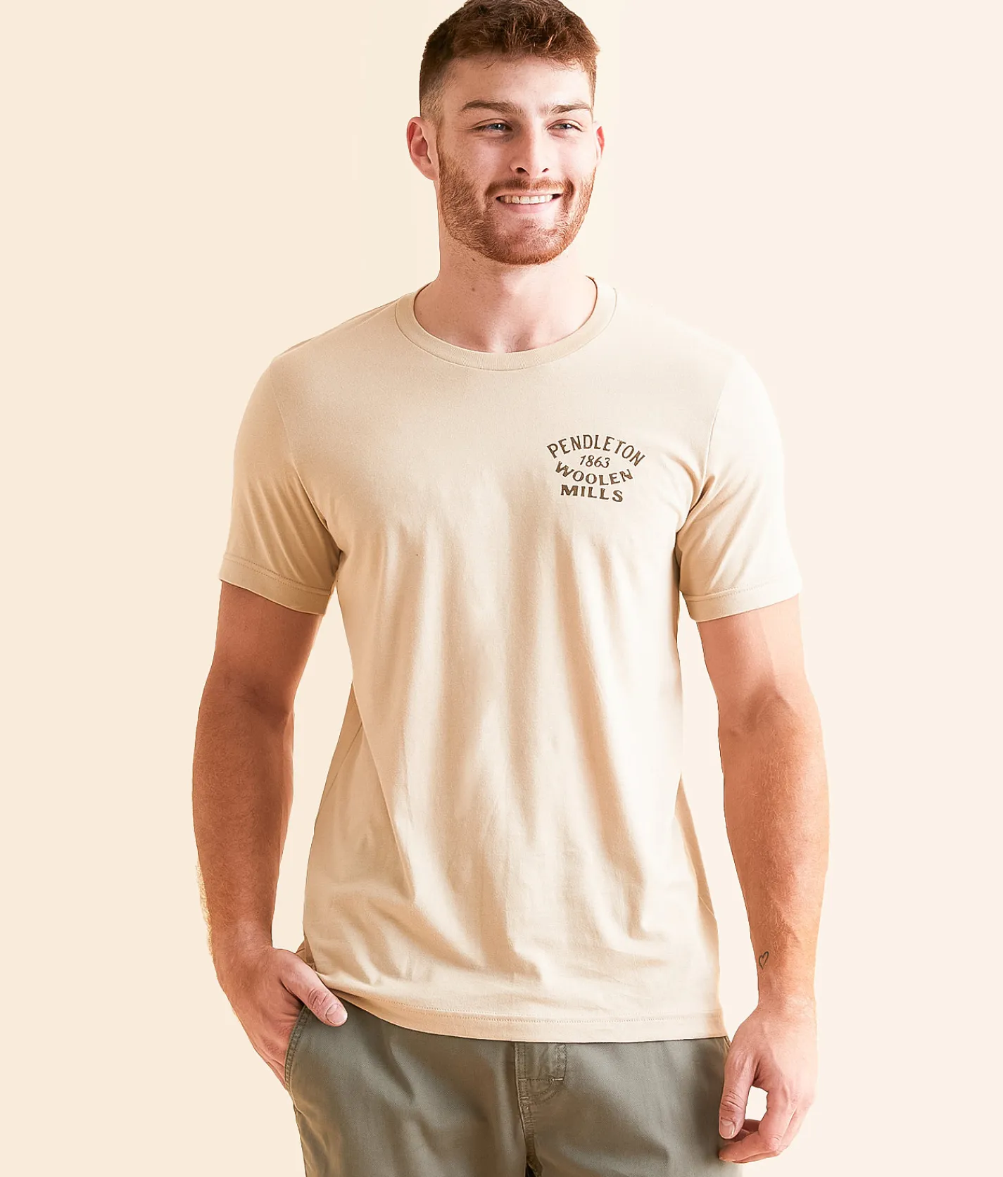 Pendleton Rodeo T-Shirt Tan Hot