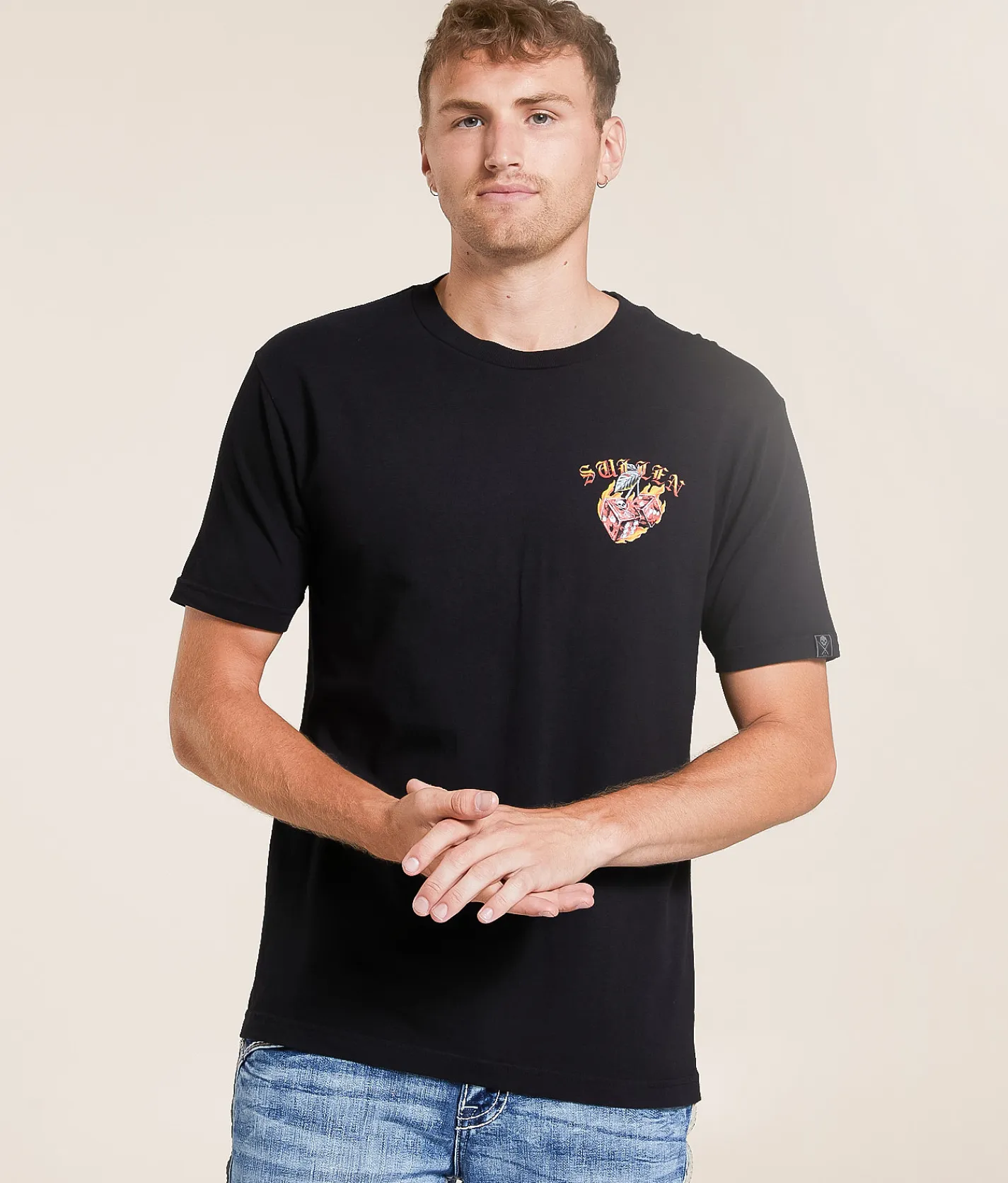 Tops|Graphic T-Shirts | Sullen Roll 'Em T-Shirt Jet Black