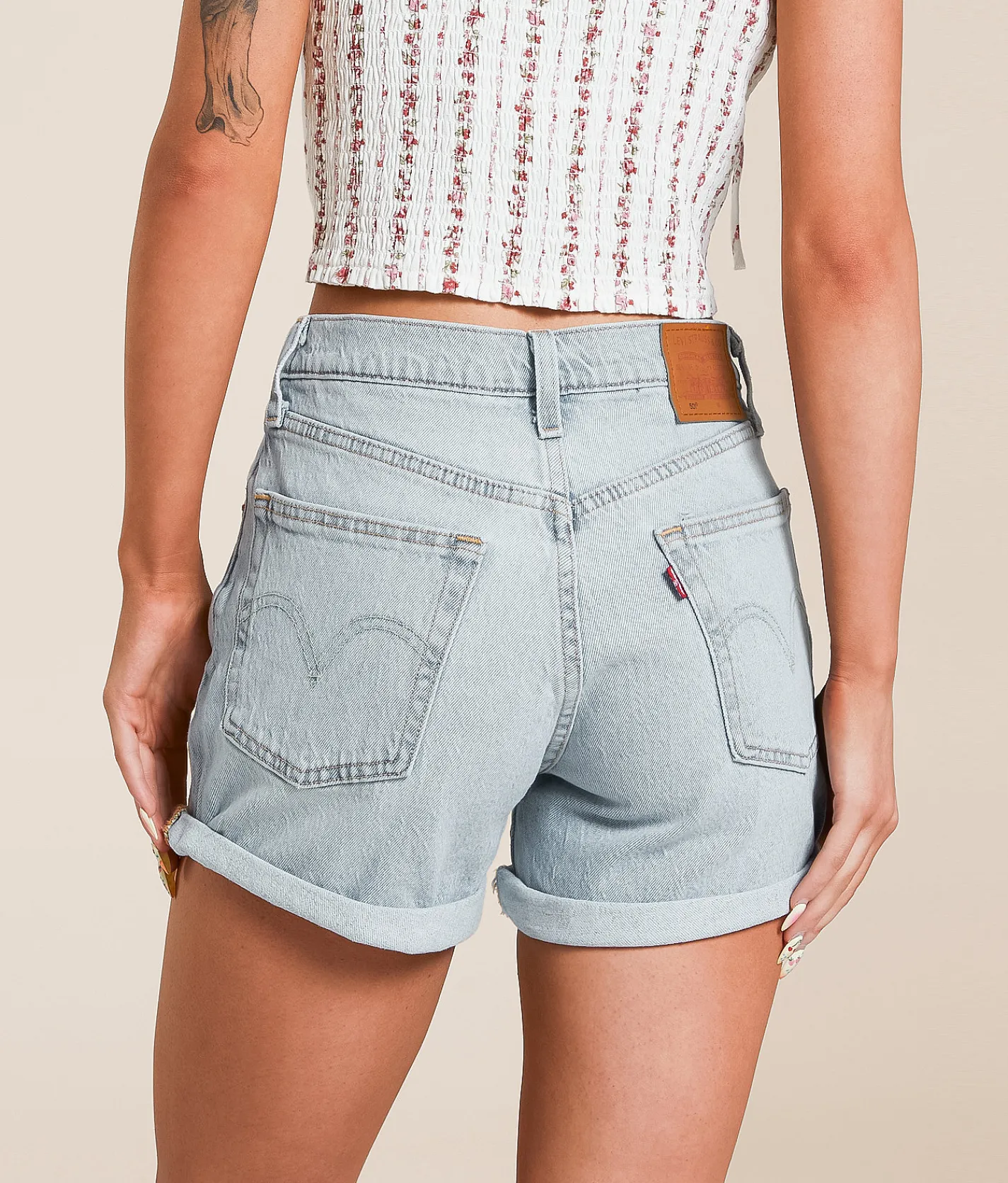 Levi's® 501 Rolled Stretch Short Chameleon