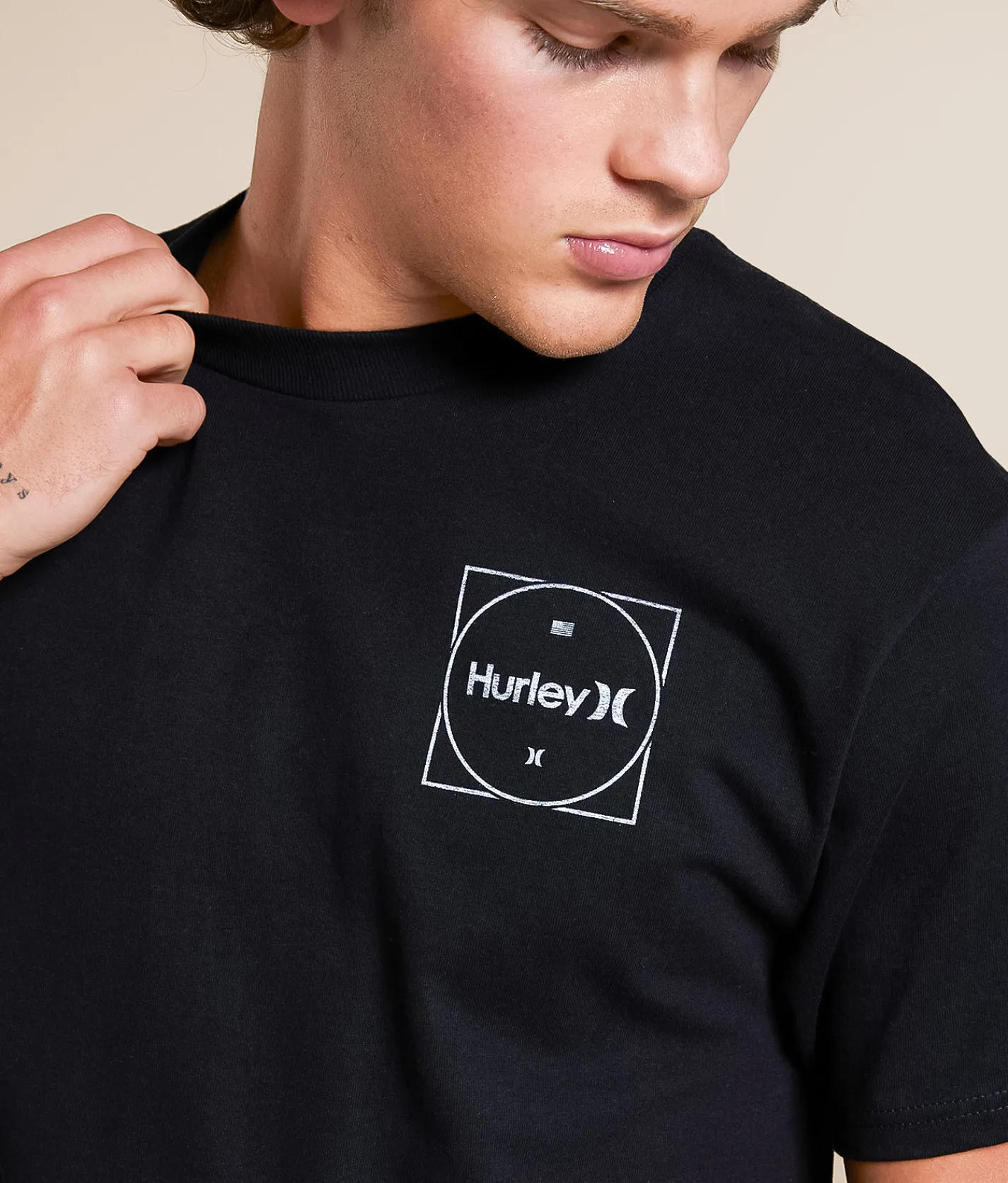 Hurley Roller T-Shirt Black Clearance