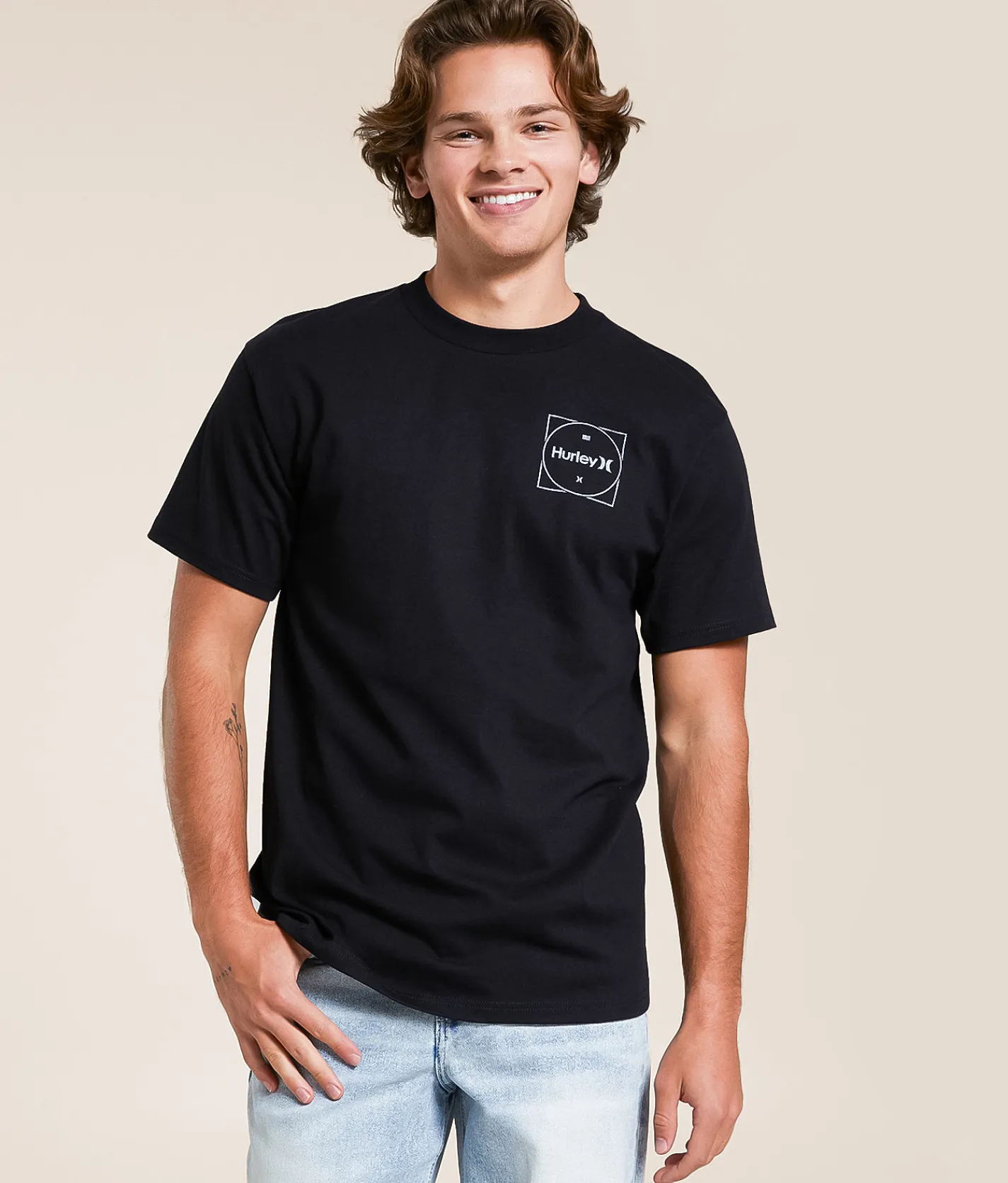 Hurley Roller T-Shirt Black Clearance