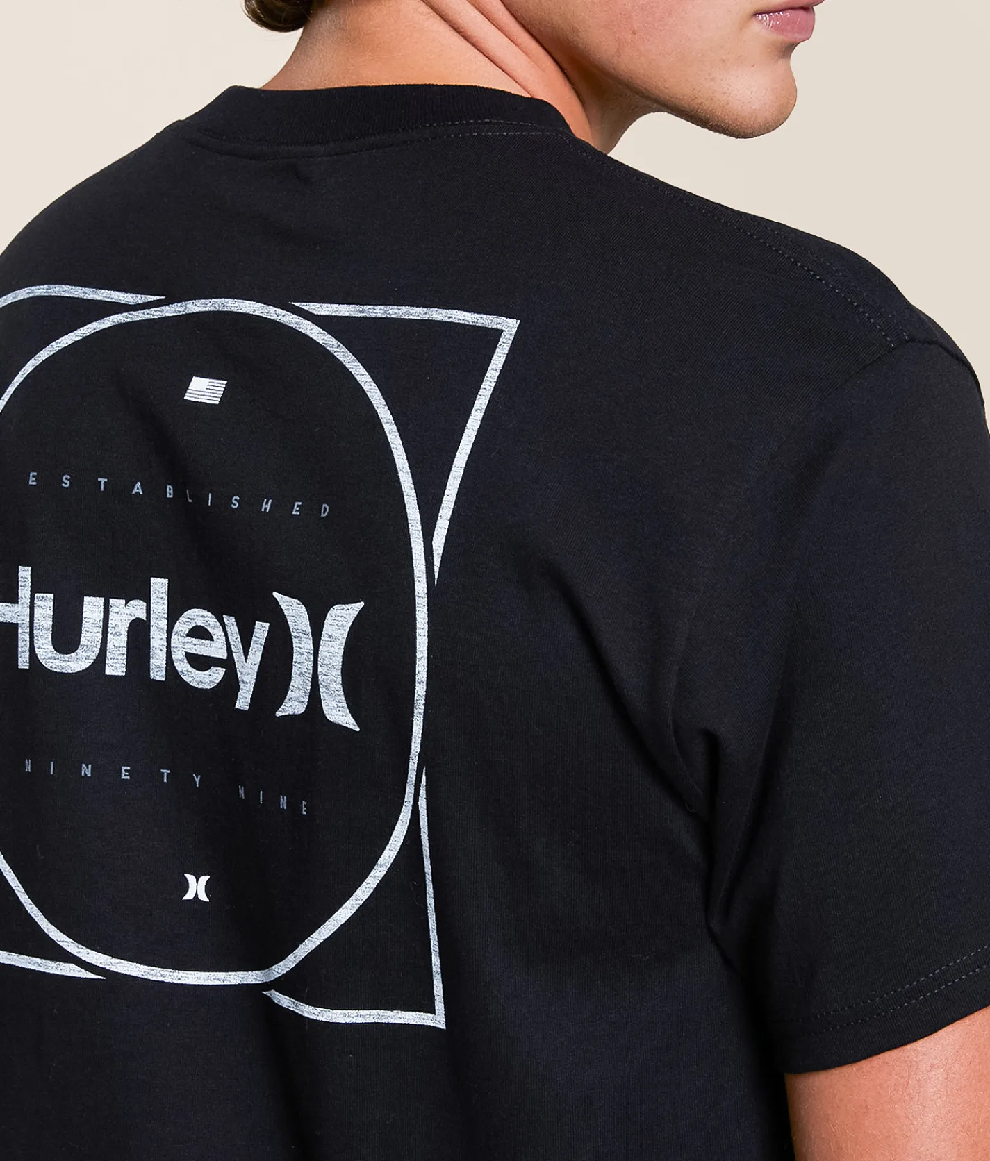 Hurley Roller T-Shirt Black Clearance