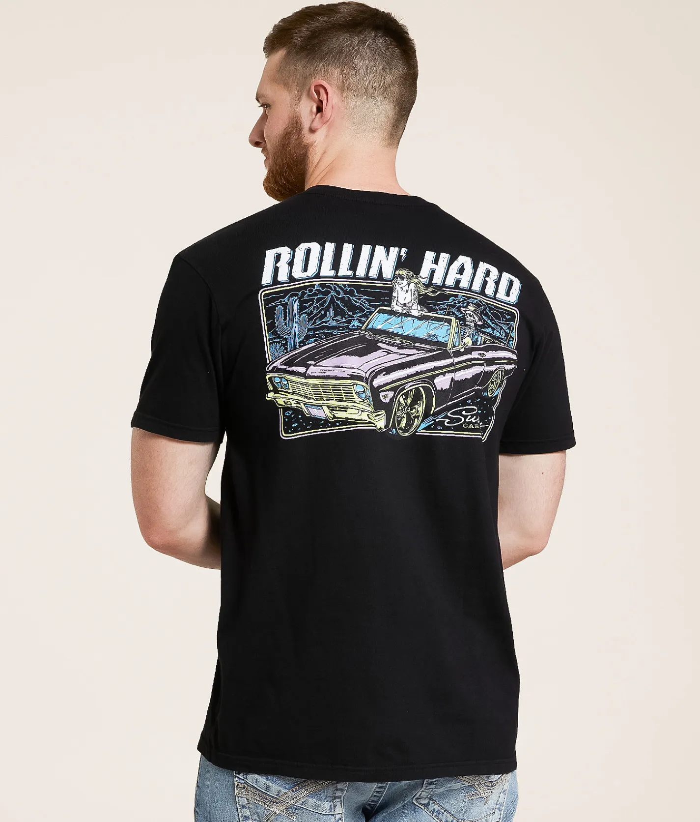 Graphic T-Shirts | Sullen Rollin' Hard T-Shirt Jet Black