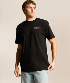 Hurley Roll Out T-Shirt Black Logan Tee Best