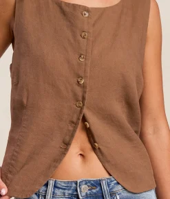 Z Supply Roman Vest Palo Santo Discount