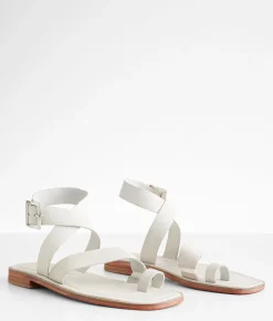 Shoes | Free People Romeo Leather Wrap Sandal White