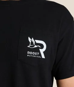 Roost Waterfowl Roost Wood Duck T-Shirt Black