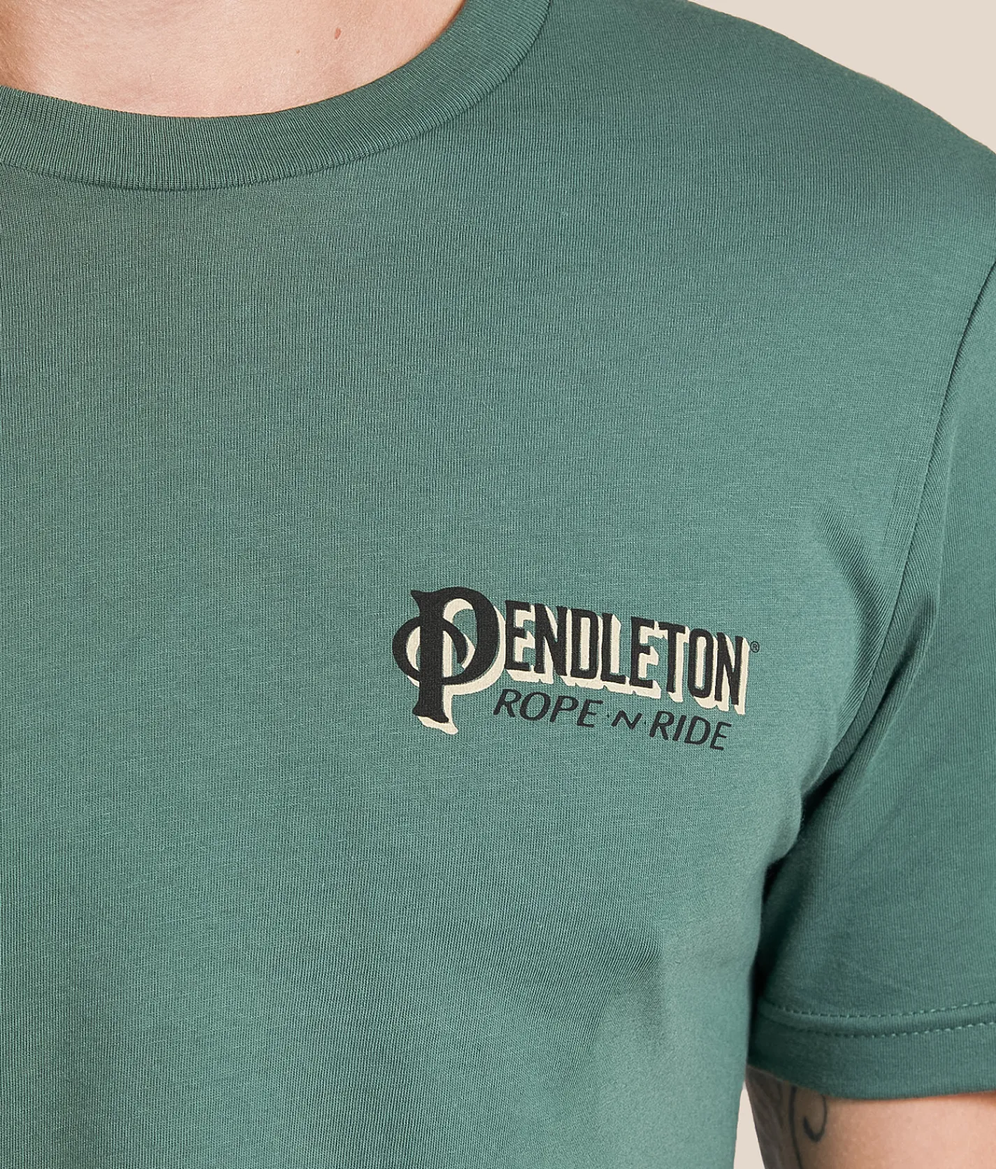 Tops|Graphic T-Shirts | Pendleton Rope & Ride Poster T-Shirt Pine