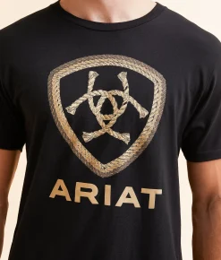 Ariat Rope Shield 2 T-Shirt Black Outlet