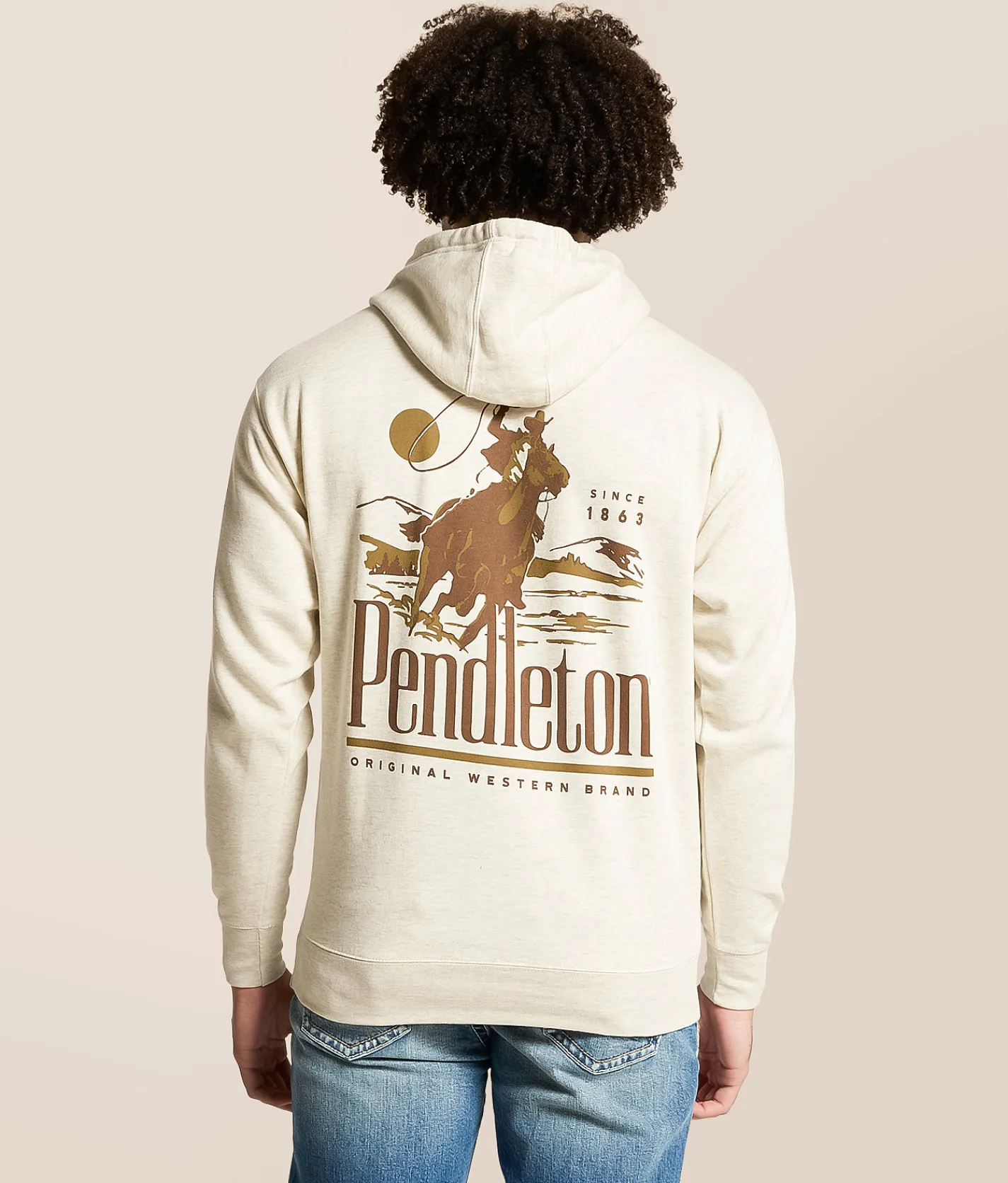 Tops | Pendleton Ropin' Hooded Sweatshirt Oatmeal