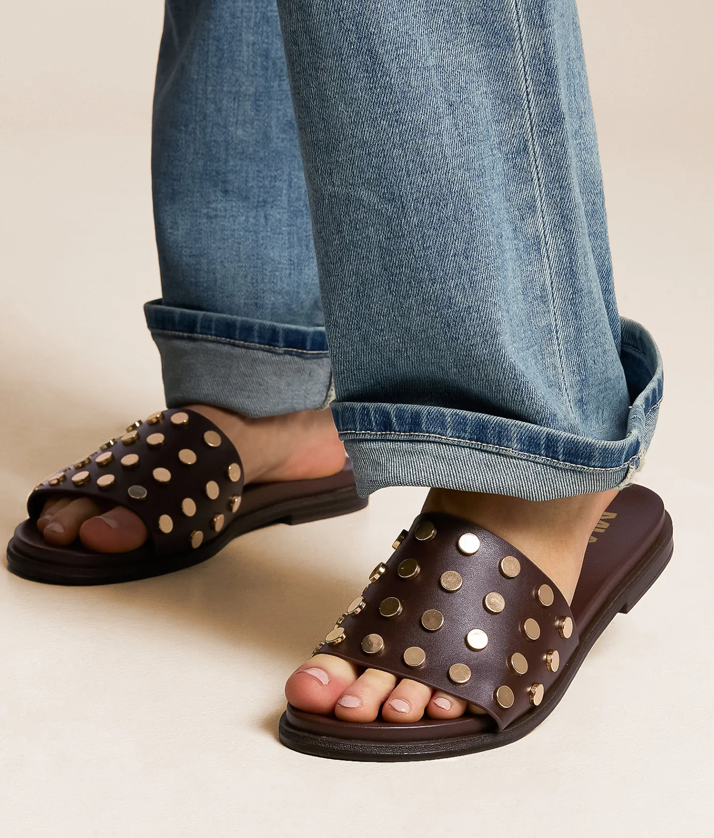 Mia Rosai Sandal Chocolate Clearance