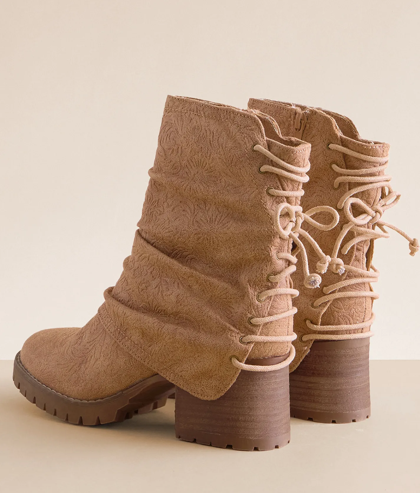 Shoes | Very G Roseanne Slouchy Ankle Boot Beige