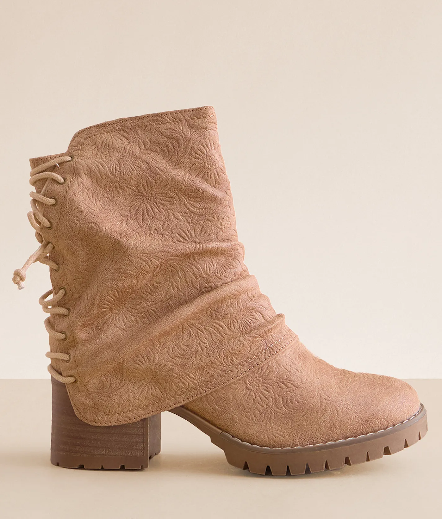 Shoes | Very G Roseanne Slouchy Ankle Boot Beige