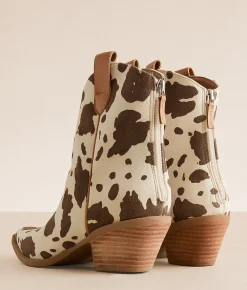 Shoes | Mi.iM Rose Print Western Ankle Boot Cow