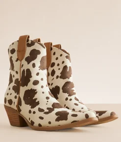 Shoes | Mi.iM Rose Print Western Ankle Boot Cow