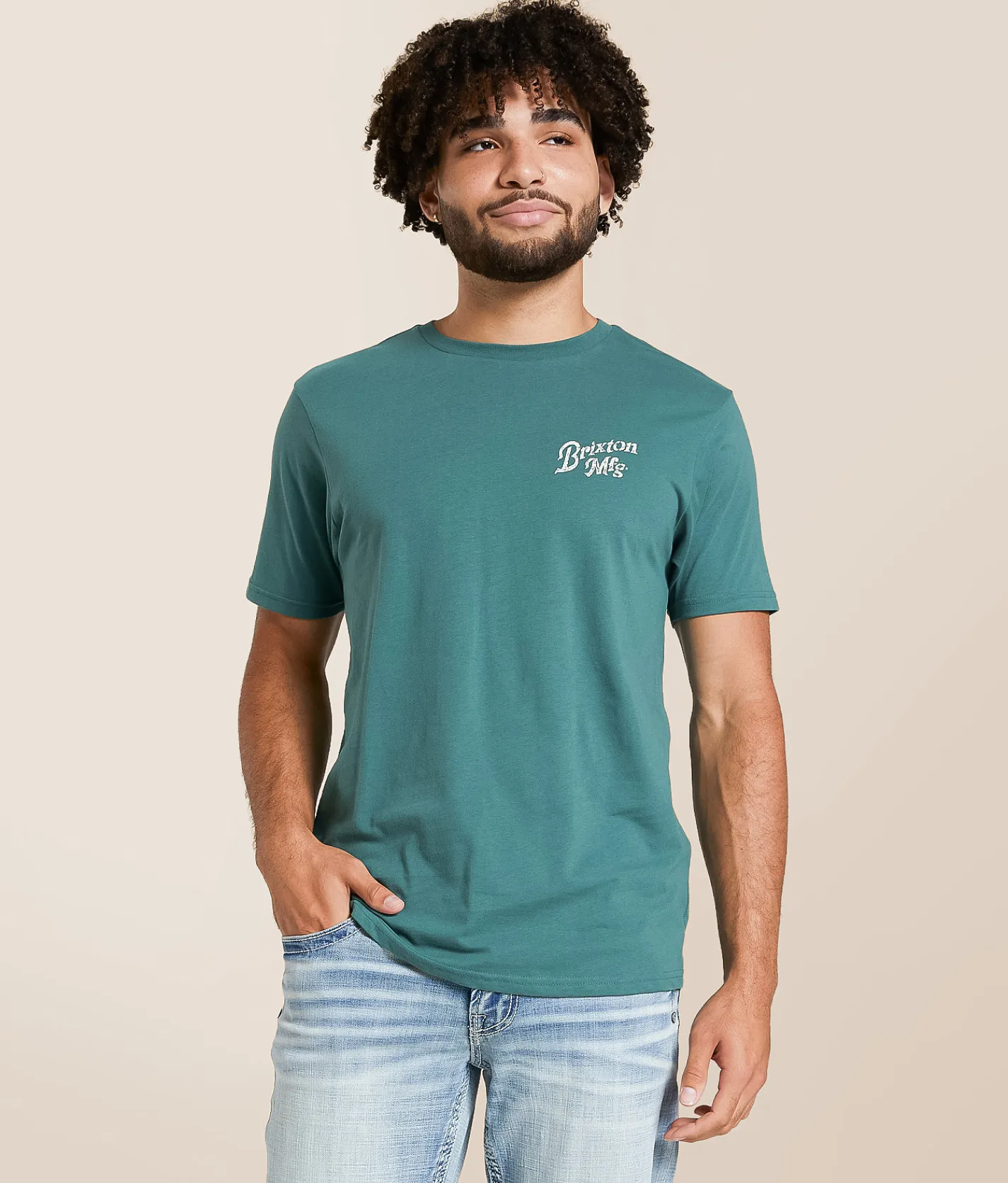Brixton Rothwell T-Shirt Night Sage Clearance