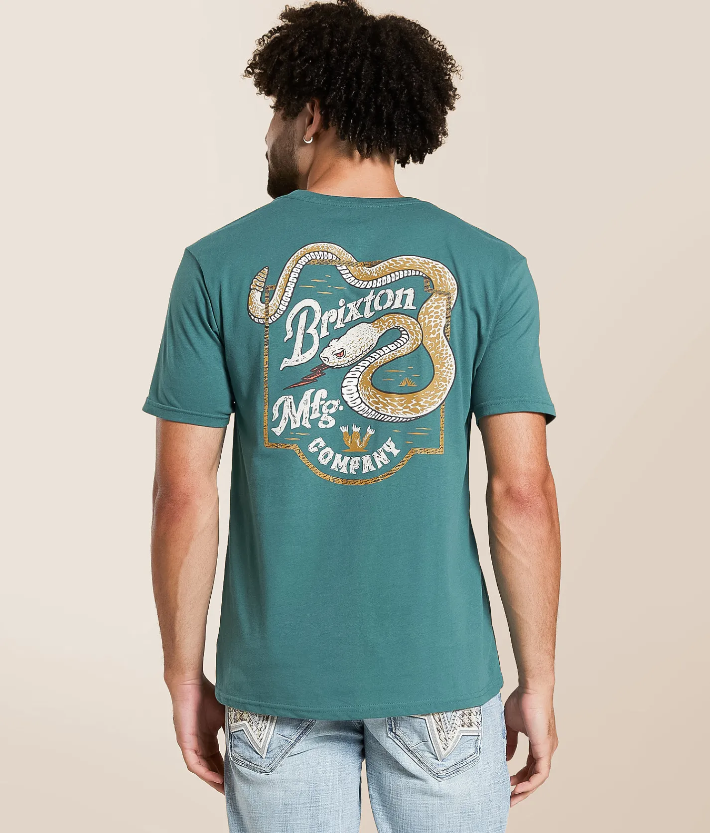 Brixton Rothwell T-Shirt Night Sage Clearance