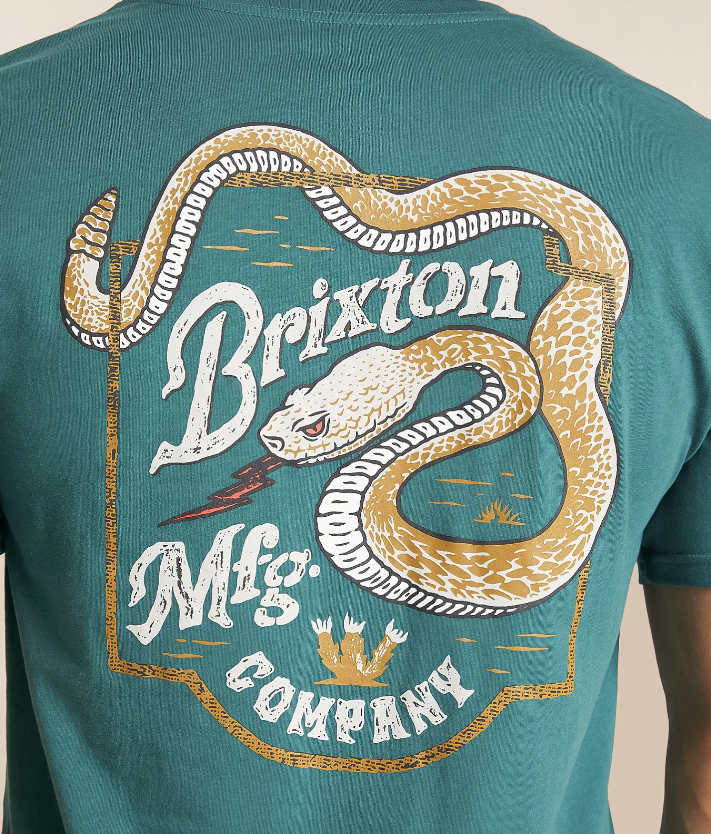 Brixton Rothwell T-Shirt Night Sage Clearance
