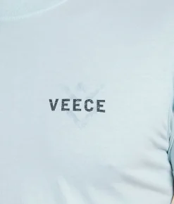 Tops|Graphic T-Shirts | Veece Rough Stamp T-Shirt Pale Blue