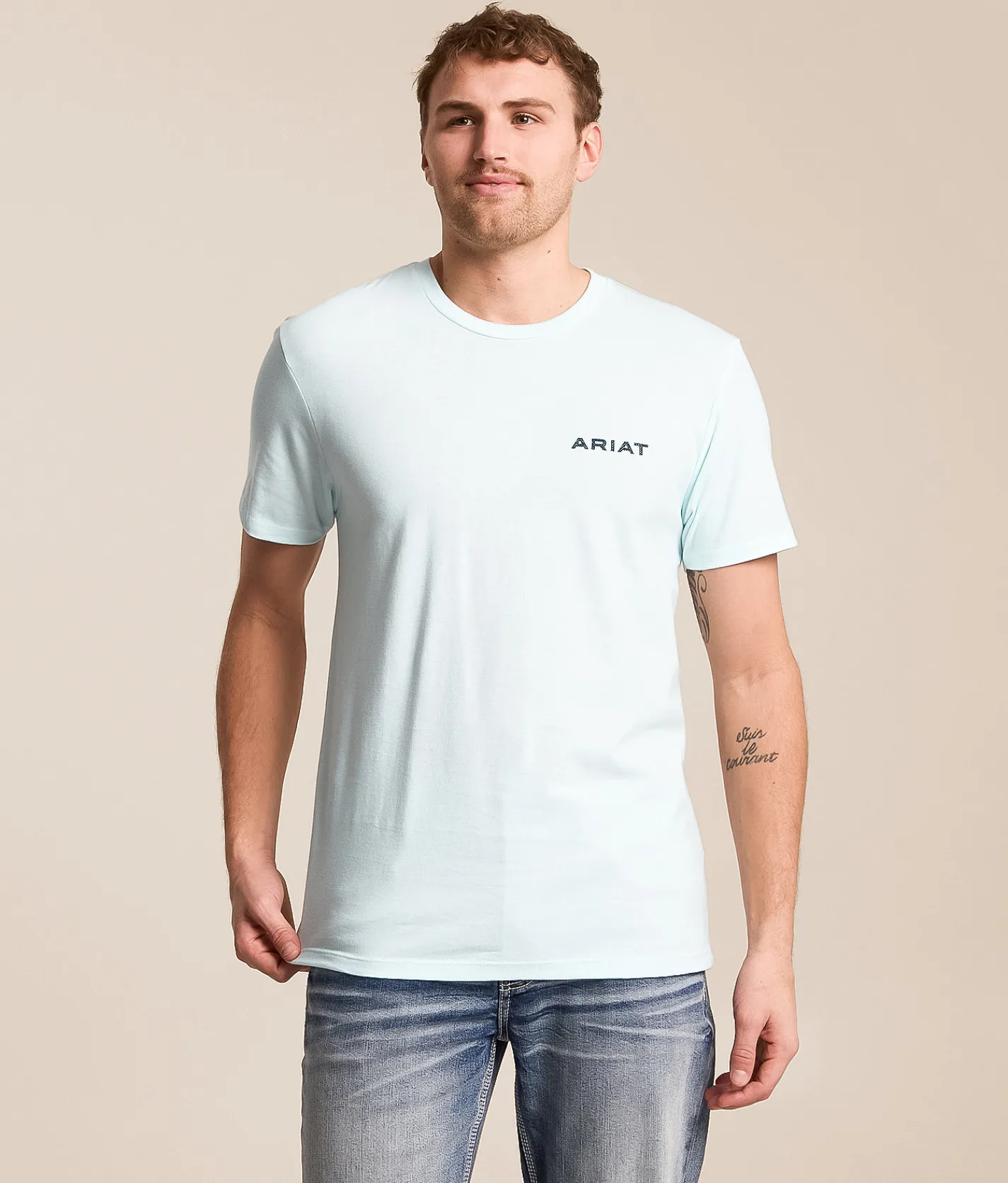 Ariat Roundhouse Southwest T-Shirt Quiet Tide Sale