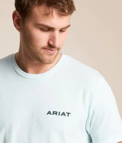 Ariat Roundhouse Southwest T-Shirt Quiet Tide Sale