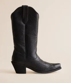 Ariat Round Up Collins Western Boot Supple Black Clearance