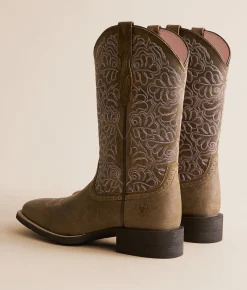 Ariat Round Up Remuda Leather Western Boot Brown Bomber Online