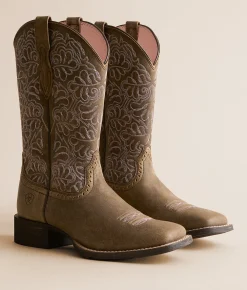 Ariat Round Up Remuda Leather Western Boot Brown Bomber Online