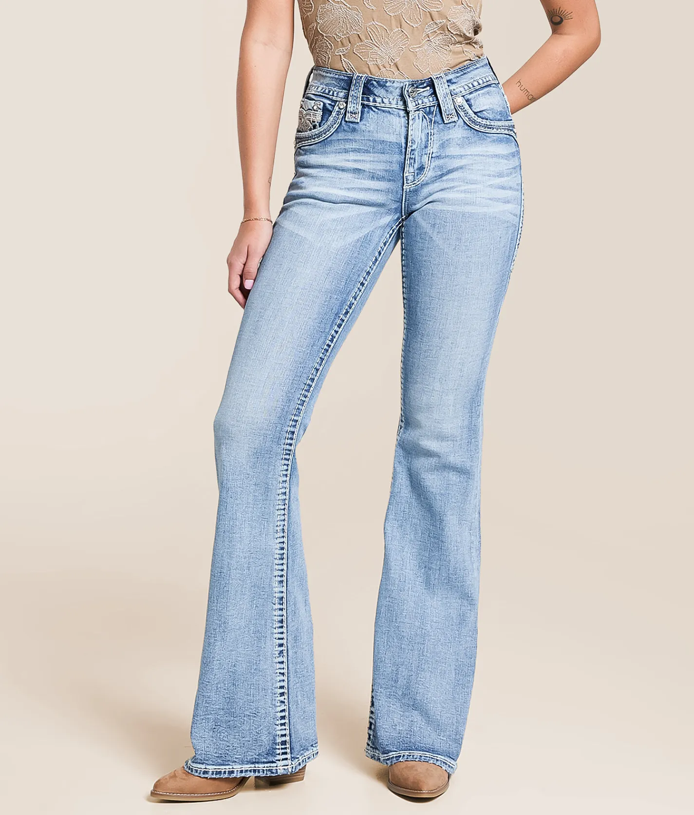 Jeans|Bottoms | Rock Revival Roxanne Universal Flare Stretch Jean Roxanne NF202