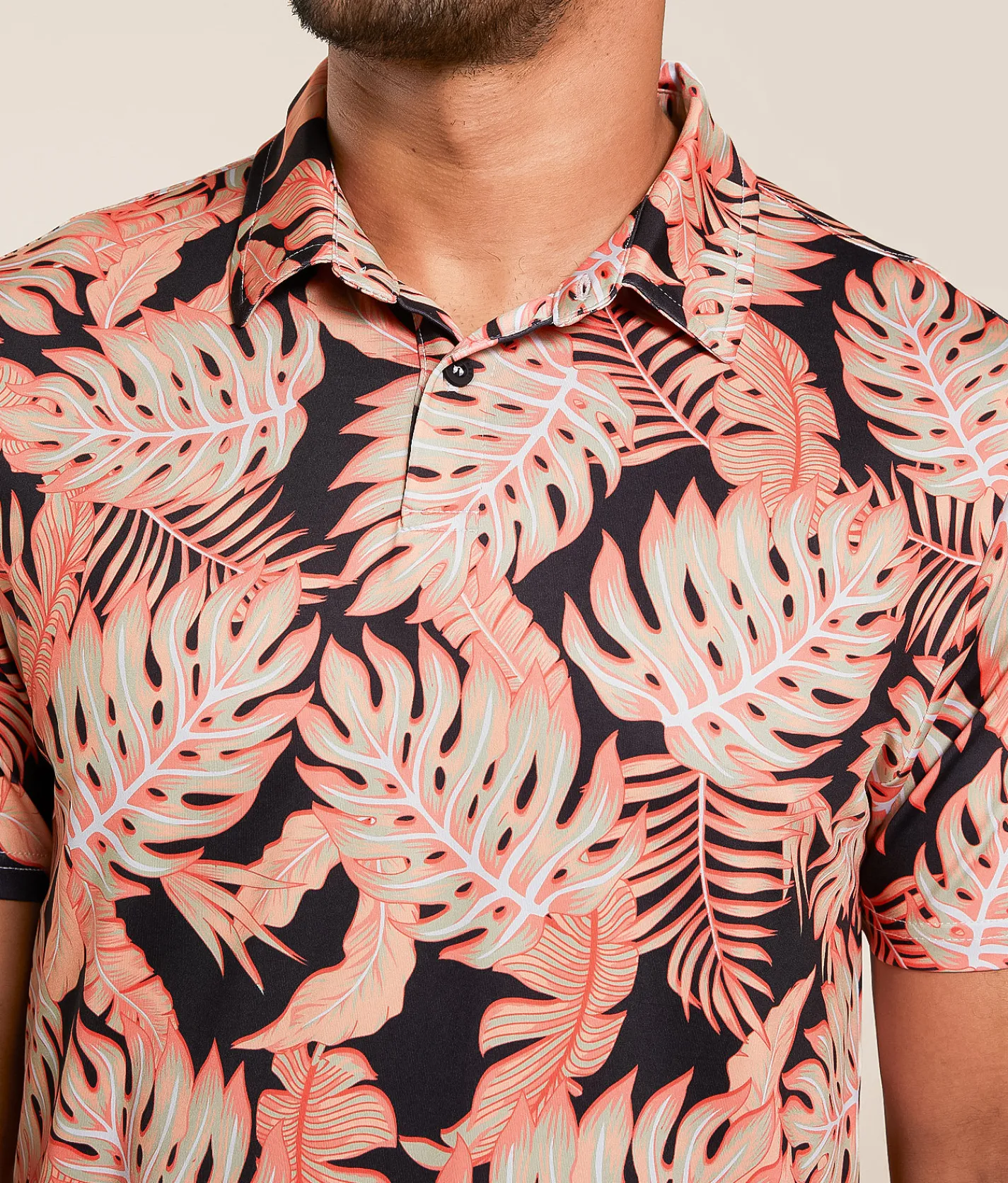 Departwest Royer Performance Polo Black Coral New