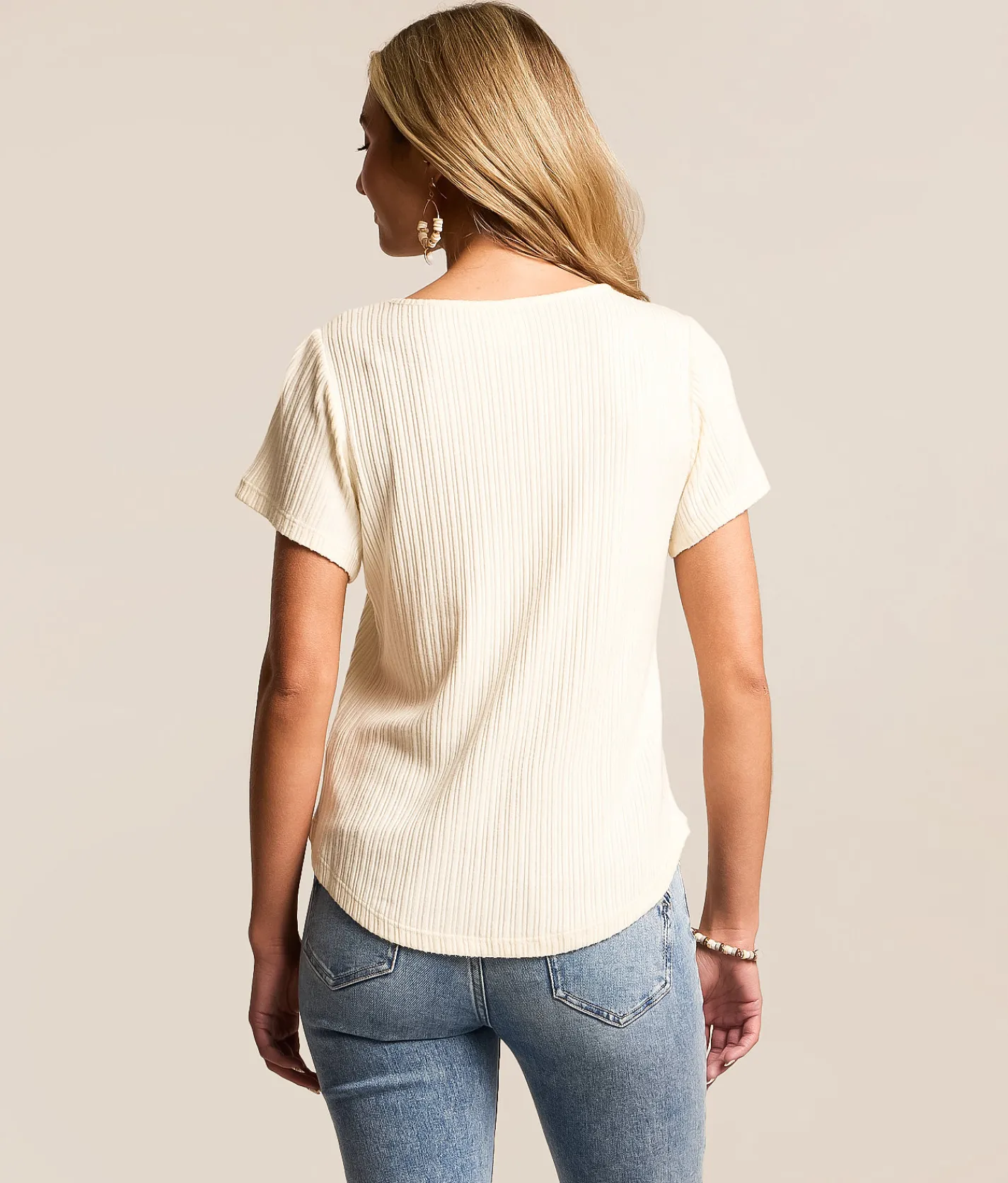 Tops | White Crow Ruby Twisted Keyhole Top Cream