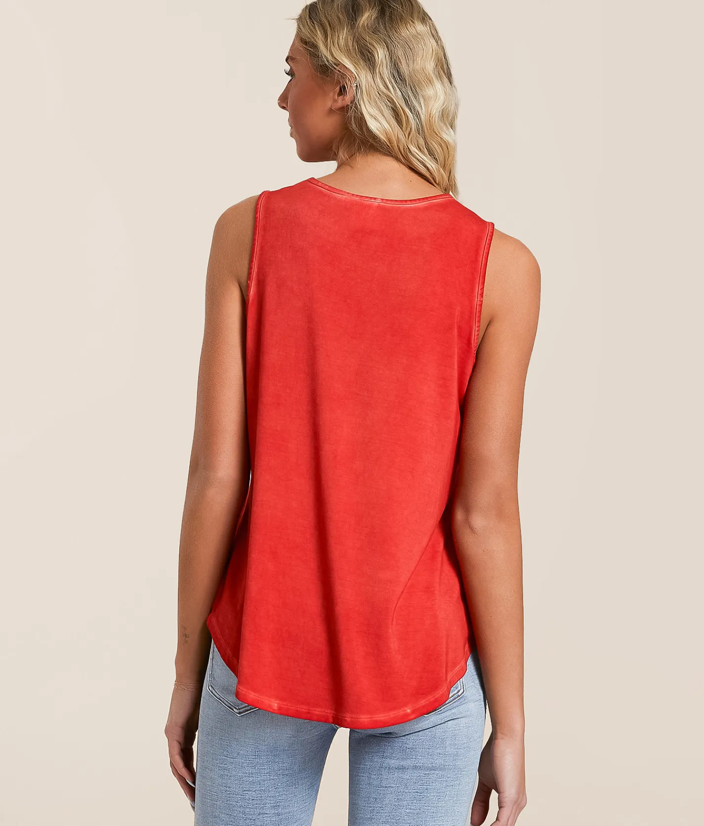 Tops | White Crow Ruby Twisted Tank Top Cabana Red