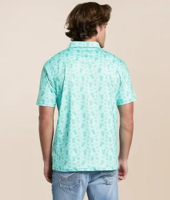 Tops | Flomotion Rum Club Performance Polo Mint