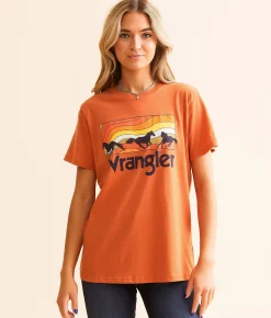 Tops | Wrangler® Run Free T-Shirt Rust