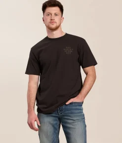 Tops|Graphic T-Shirts | Howitzer Rusted Freedom T-Shirt Vintage Black Lava Wash