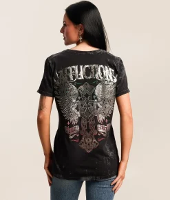 Affliction Rusted Gates T-Shirt Black Lava Wash Sale