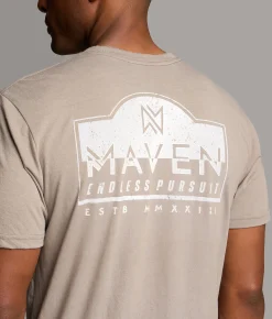 Maven Co-op Rustic Badge II T-Shirt Morning Dove Hot