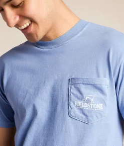 Fieldstone Rustic Tackle Box T-Shirt Washed Denim Sale
