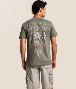 American Fighter Rutherford T-Shirt Mulled Basil Kambaba