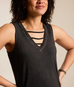 Tops | White Crow Ryan Strappy Tank Top Black