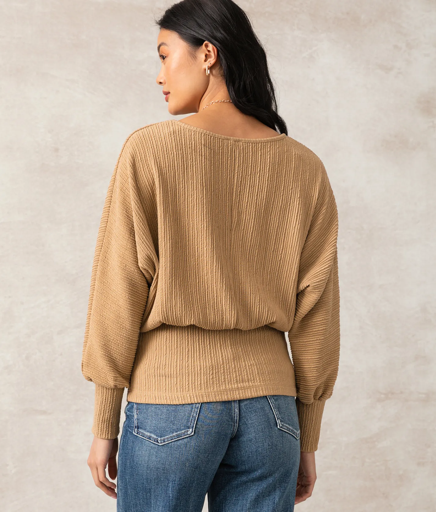Tops | Buckle Black Ryder Ribbed Top Natural
