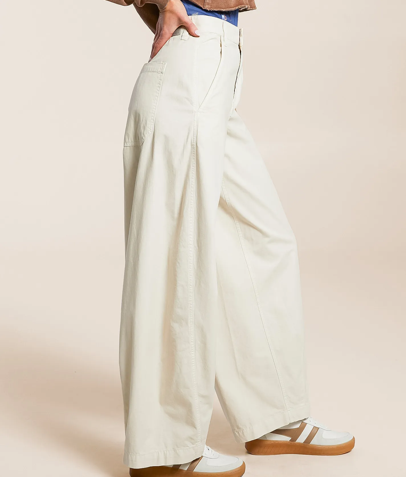 Bottoms | Free People Rylee Chino Trouser Pant French Oak