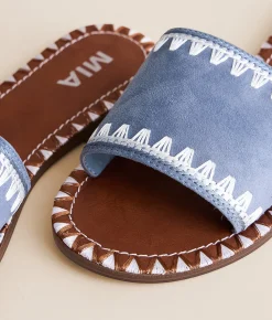 Shoes | Mia Sabrinnah Whipstitch Sandal Denim
