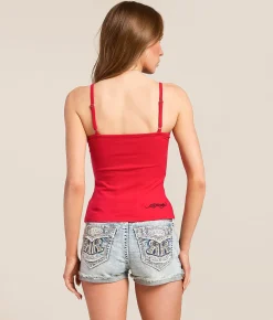 Tops | Ed Hardy Sacred Heart Tank Top Cherry
