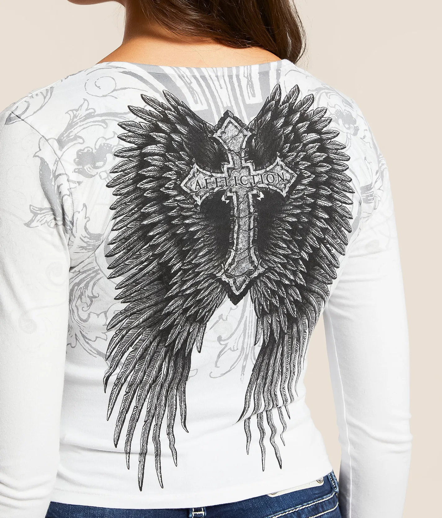 Tops | Affliction Sacrifice Top White Reactive