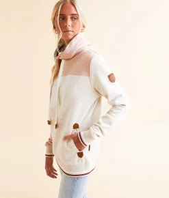 Wanakome Saffia Cowl Neck Pullover Sepia Rose Mix Sale