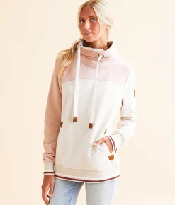 Wanakome Saffia Cowl Neck Pullover Sepia Rose Mix Sale