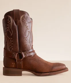Shoes | Roan by Bed Stu Saga Leather Cowboy Boot Tan Crazy Horse Tan Suede